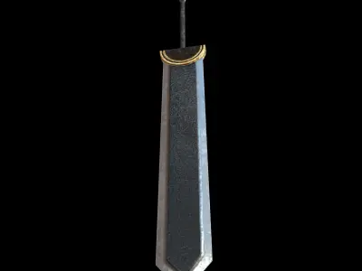 HIE Game Ready Sword N3 Free low-poly 3D model