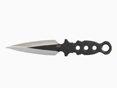 Throwing Knife 01 Low-poly 3D model