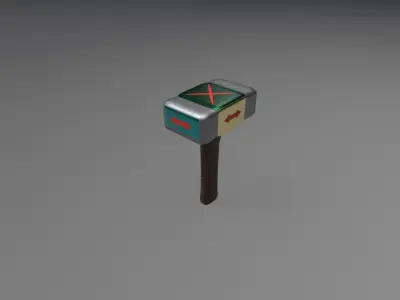 Hammer thor Low-poly 3D model purchase