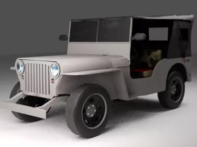 Philippine Owner-Type Jeep  3D Model Low-poly 3D model