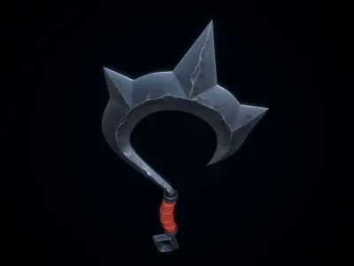 Stylized Butchers Hook Low-poly 3D model