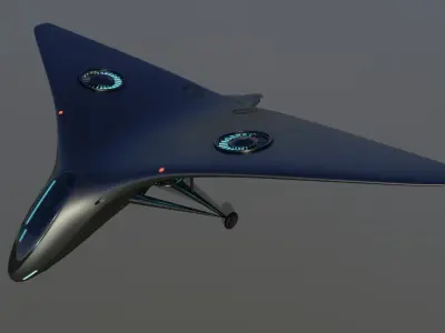Hang Glider 3D model shop