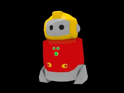 Papero NEC Robot Low-poly 3D model