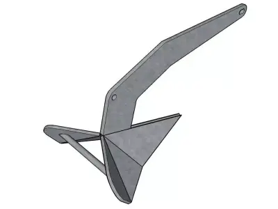 Delta anchor 3D model