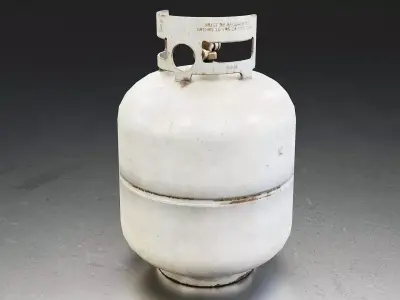 Propane Gas Cylinder Low-poly 3D model purchase