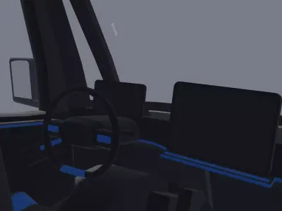 Delivery Van - Low poly Low-poly 3D model