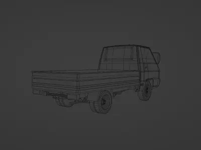 Hyundai Porter Low-poly 3D model