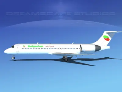 Boeing 717-200 Bulgarian 3D model