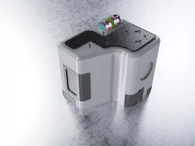 Part mechanical crates 3D model