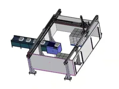 High-Speed Smart Palletizer CNC Gantry for Carton and Bag Stack 3D model