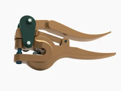 Single One Hole Punch Machine 3D model