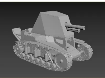 Tank CU-18 3D model