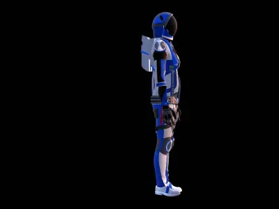 Astronaut Spacesuit Israel 3D model