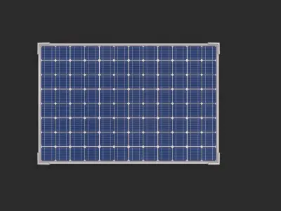 Solar Panels Low-poly 3D model purchase