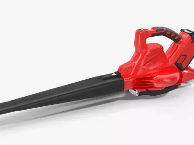 Leaf Blower Red Generic Low-poly 3D model