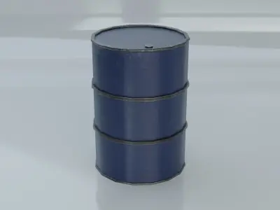 Resources Pack - Barrels Low-poly 3D model
