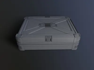 Sci-Fi Crate 6 Low-poly 3D model
