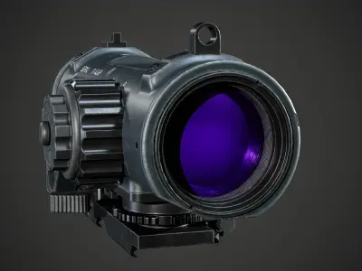 Elcan Specter DR 1x 4x Low-poly 3D model