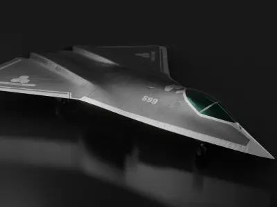 concept jet 3D model