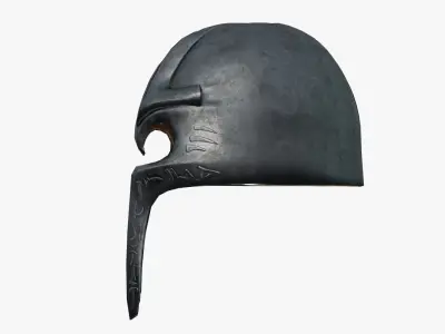 Medieval Helmet Low-poly 3D model