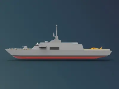 USS Freedom LCS 1  3D model