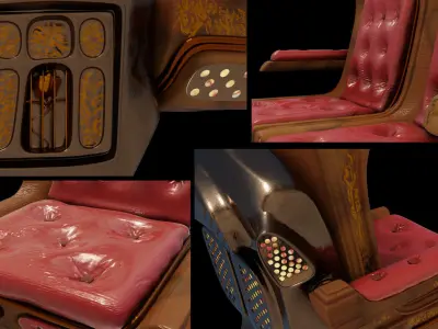 Train Seat  Free 3D model