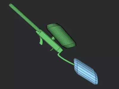 Paintball Weapon Simple Especial Desing 3D model