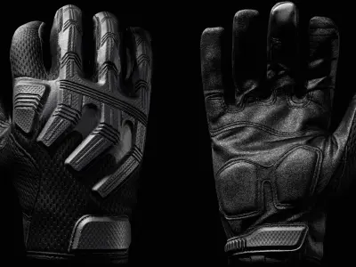 Tactical Gloves 045 Low-poly 3D model