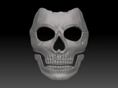 Ghost mask 3D print model 3D print model