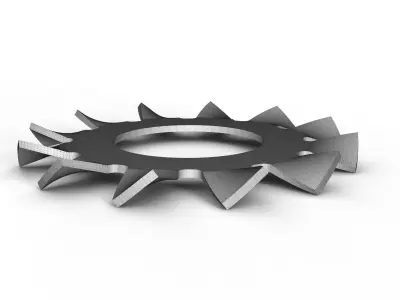Tooth washer 3D model