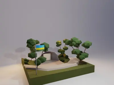 Landmarks of the World R - S Low-poly 3D model