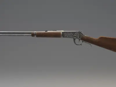 Winchester 1894 Low-poly 3D model