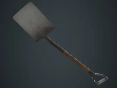 Spade 1B Low-poly 3D model