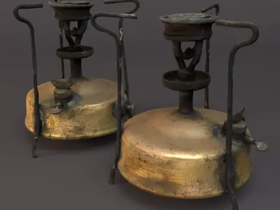 Antique Kerosene Stove - Photogrammetry 3D model