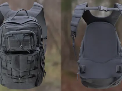  Man and Woman in Backpack 112 
