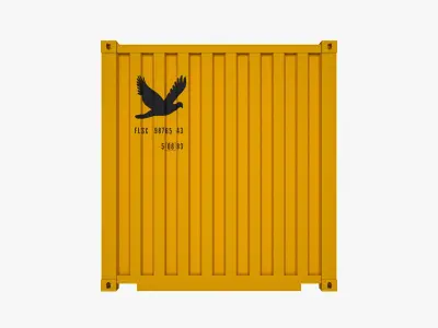 20 ft Dry Van Shipping Container 3D model