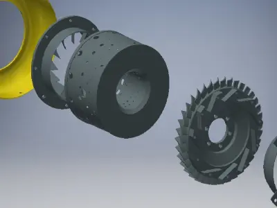 Jet Engine 3D model 3D model