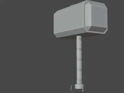 hammer Low-poly 3D model 37