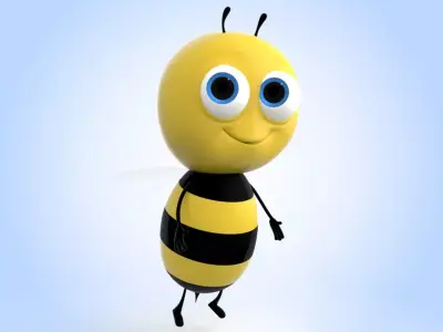 Cartoon Bee 3D model purchase