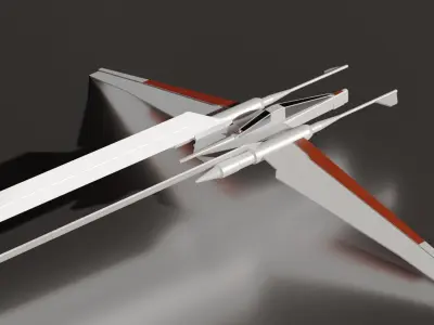 Jedi Vector Starfighter 3D print model