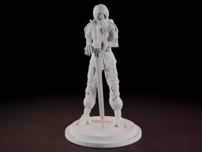 Alien Warrior Minifigure 3D print model