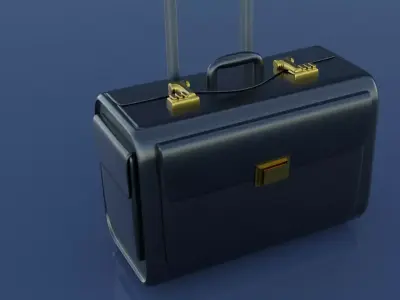 suitcase pilot luggage Free 3D model