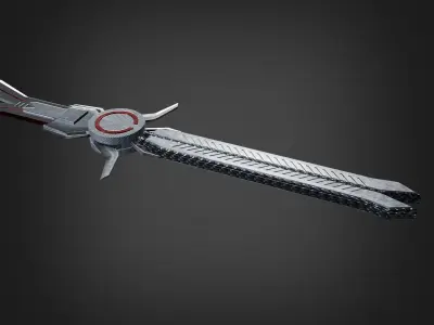 Futuristic Sword  Low-poly 3D model