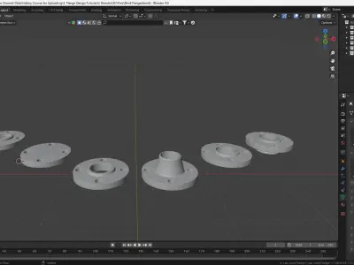 All Type of Piping Flanges ASME Standard  3D model