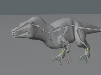 T-Rex Base Mesh Free 3D model purchase
