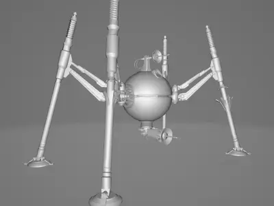 STAR WARS Homing Droid - Low Poly Game - Battlefield - FBX MODEL Low-poly 3D model