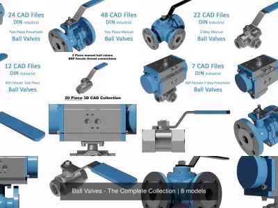 Ball Valves - The Complete Collection 3D Model Pack