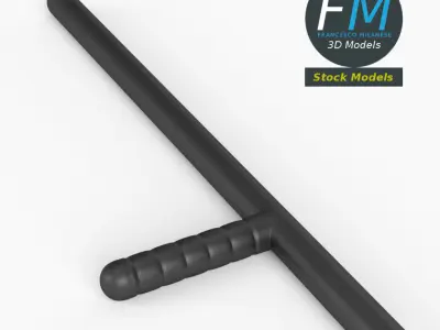 Billy club baton 3D model