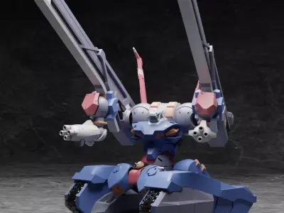 Gundam GQuuuuuuX Guntank 144 Scale Fully Articulated 3D print model