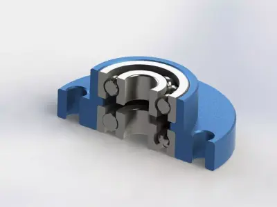 Bearing Unit LSK-10 Free 3D model
